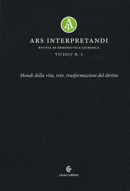 Ars interpretandi (2017). Vol. 1 - copertina