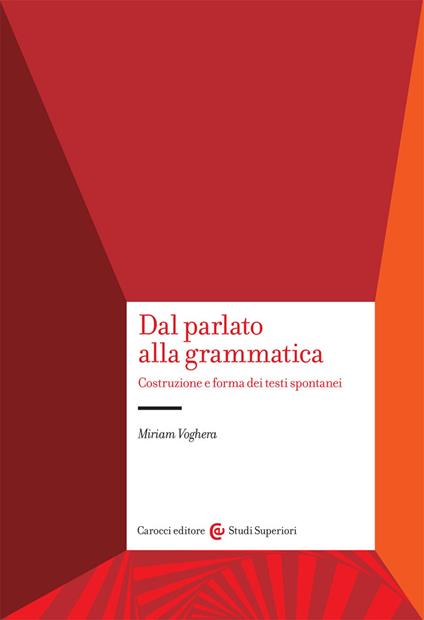 Dal parlato alla grammatica - Miriam Voghera - copertina