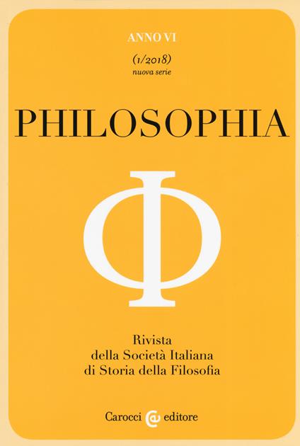 Philosophia (2018). Vol. 1 - copertina