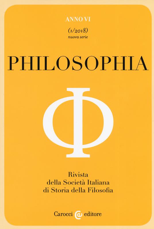 Philosophia (2018). Vol. 1 - copertina