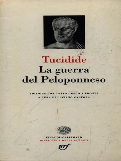 La guerra del Peloponneso - Tucidide - copertina