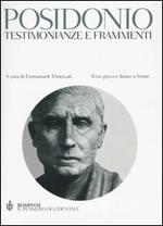 Testimonianze e frammenti. Testo greco e latino a fronte