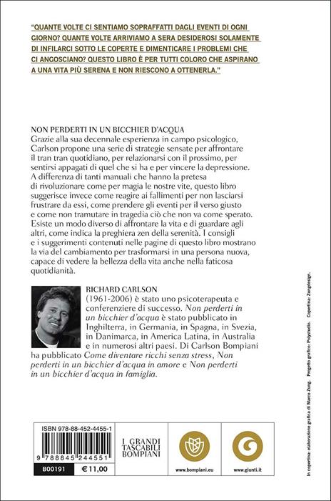 Non perderti in un bicchier d'acqua. Cento regole per imparare a vivere meglio - Richard Carlson - 3