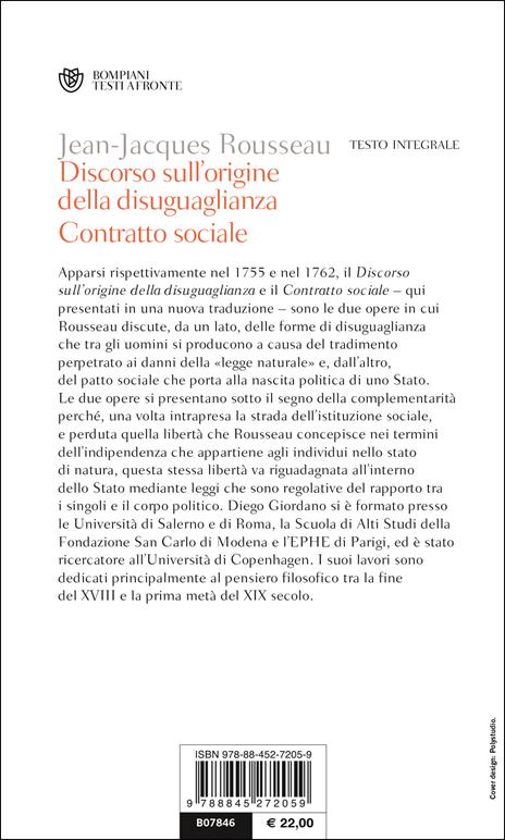 Discorso sull'origine della disuguaglianza. Contratto sociale. Testo francese a fronte - Jean-Jacques Rousseau - 3