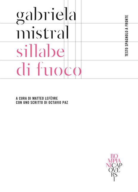 Sillabe di fuoco. Testo spagnolo a fronte - Gabriela Mistral - copertina