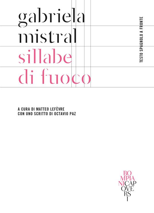 Sillabe di fuoco. Testo spagnolo a fronte - Gabriela Mistral - copertina