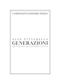 Generazioni - Alex Cittadella - copertina