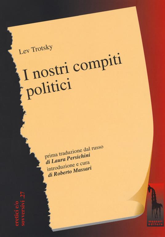 I nostri compiti politici - Lev Trotsky - copertina