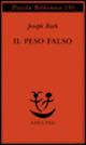 Il peso falso - Joseph Roth - copertina