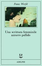 Una scrittura femminile azzurro pallido