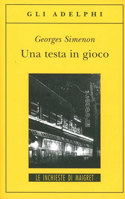 Una testa in gioco - Georges Simenon - copertina