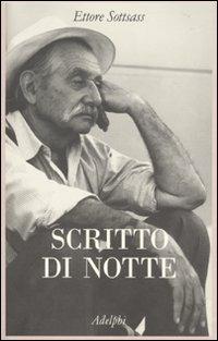 Scritto di notte - Ettore Sottsass - copertina