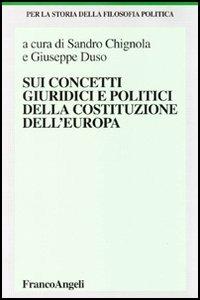 Sui concetti giuridici e politici della costituzione dell'Europa - copertina