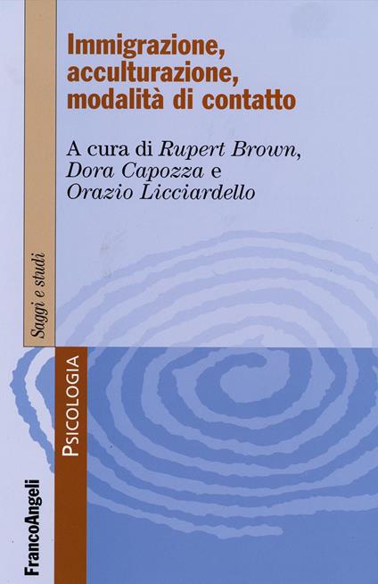 Immigrazione, acculturazione, modalità di contatto - copertina