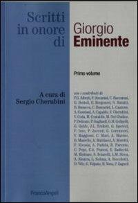 Scritti in onore di Giorgio Eminente - copertina