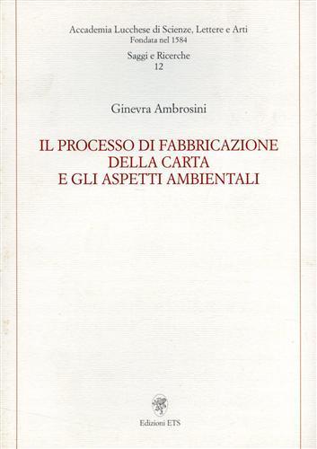 Il processo di fabbricazione della carta e gli aspetti ambientali - Ginevra Ambrosini - 2