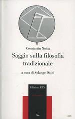 Saggio sulla filosofia tradizionale