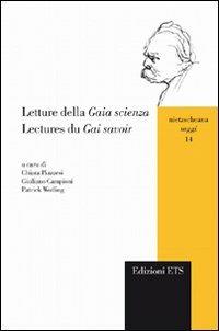 Letture della «Gaia scienza»-Lectures du «Gai savoir». Ediz. bilingue - copertina