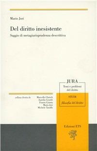 Del diritto inesistente - Mario Jori - copertina