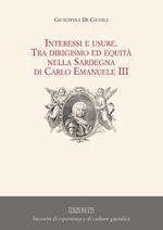 Interessi e usure. Tra dirigismo ed equità nella Sardegna di Carlo Emanuele III