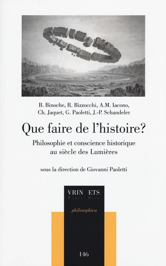 Que faire de l'histoire? Philosophie et conscience histoirique au siècle des lumières - copertina