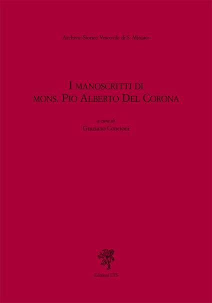 I manoscritti del mons. Pio Alberto del Corona - copertina