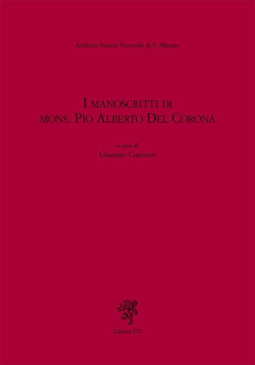 I manoscritti del mons. Pio Alberto del Corona - copertina