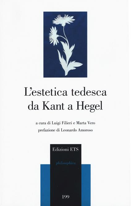 L'estetica tedesca da Kant a Hegel - copertina