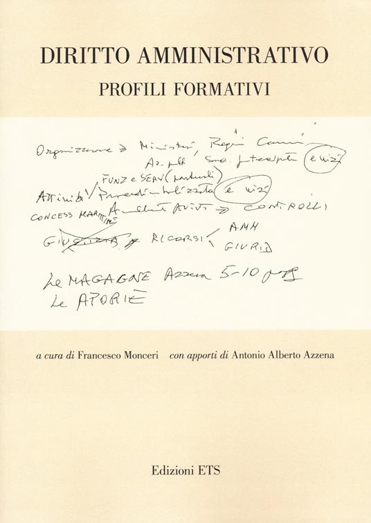 Diritto amministrativo. Profili formativi - copertina