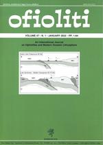 Ofioliti. An international journal on ophiolites and modern oceanic lithosphere (2022). Vol. 47/1