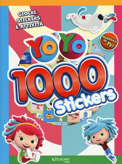 1000 stickers. Giochi, stickers e attività. YoYo. Con adesivi. Ediz. a colori - copertina