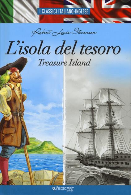 L' isola del tesoro-Treasure island - Robert Louis Stevenson - copertina