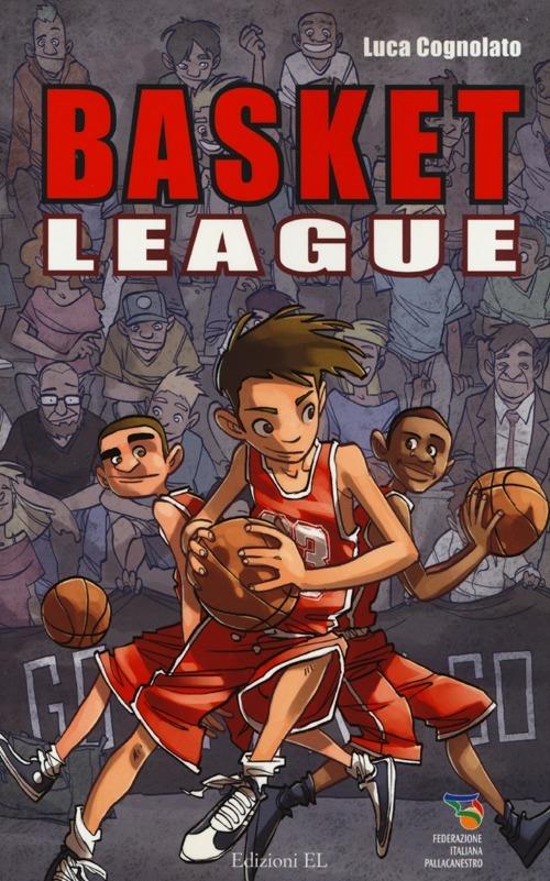 Due sotto canestro-Gioco in difesa. Basket league - Luca Cognolato - copertina