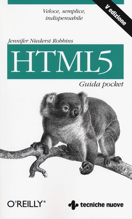 HTML5. Guida pocket - Jennifer Niederst Robbins - copertina