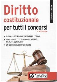 Diritto costituzionale per tutti i concorsi - copertina