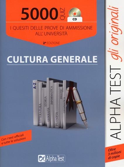 5000 quiz cultura generale. I quesiti delle prove di ammissione all'università. Con CD-ROM - Massimo Drago,Giuseppe Vottari - copertina