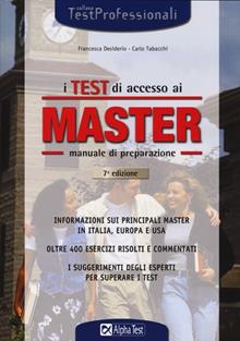 I test di accesso ai master. Manuale di preparazione