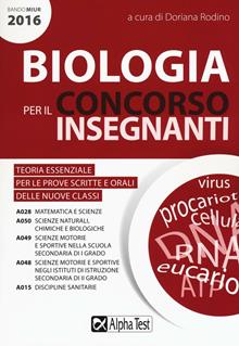 Concorso insegnanti 2016. Biologia