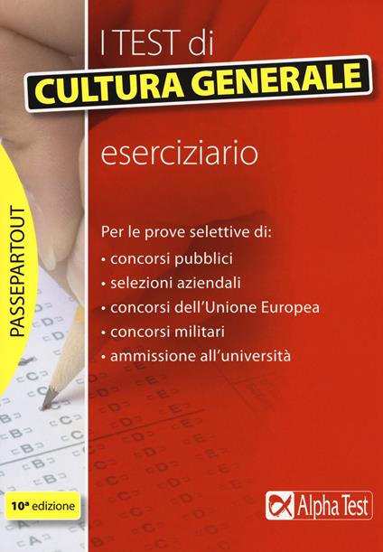 I test di cultura generale. Eserciziario - copertina