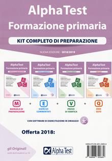 Alpha Test. Formazione primaria. Kit completo di preparazione. Con software di simulazione