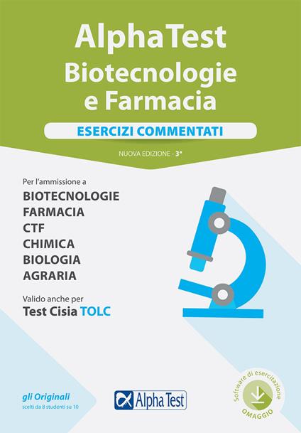 Alpha Test. Biotecnologie e farmacia. Esercizi commentati. Con software di simulazione - Stefano Bertocchi,Doriana Rodino,Alberto Sironi - copertina