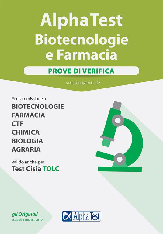 Alpha Test. Biotecnologie e farmacia. Prove di verifica. Con software di simulazione - Stefano Bertocchi,Doriana Rodino,Alberto Sironi - copertina