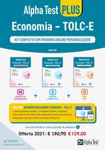 Alpha Test Economia. Tolc-E. Kit completo di preparazione con training on line personalizzato: Manuale di preparazione-Esercizi commentati-3.500 quiz. Con software di simulazione