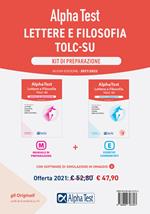 Alpha Test. Lettere e Filosofia. Kit di preparazione: Manuale di preparazione-Esercizi commentati. Nuova ediz. Con software di simulazione