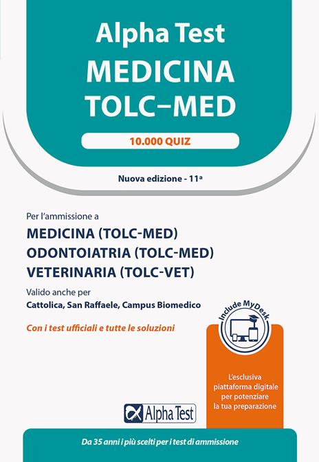 Alpha Test plus Medicina TOLC-MED. Kit completo di preparazione con training on line. Con espansioni online - 6