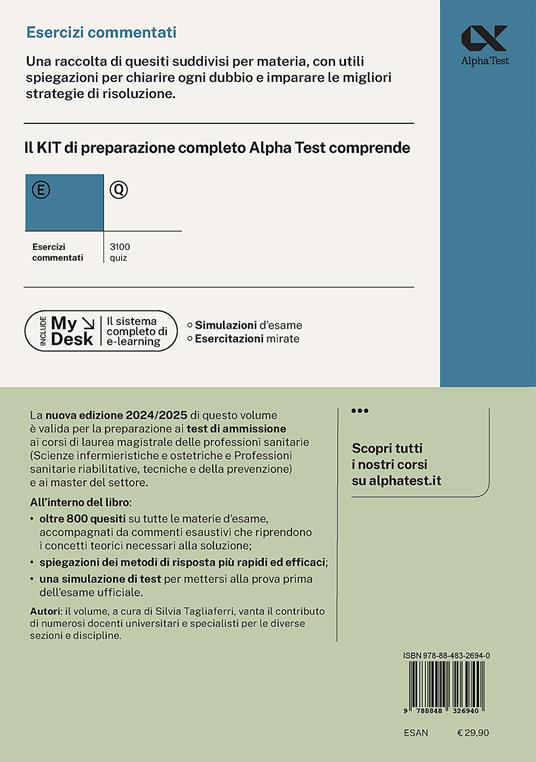 Alpha Test. Professioni sanitarie. Lauree magistrali. Esercizi commentati. Ediz. MyDesk - 2