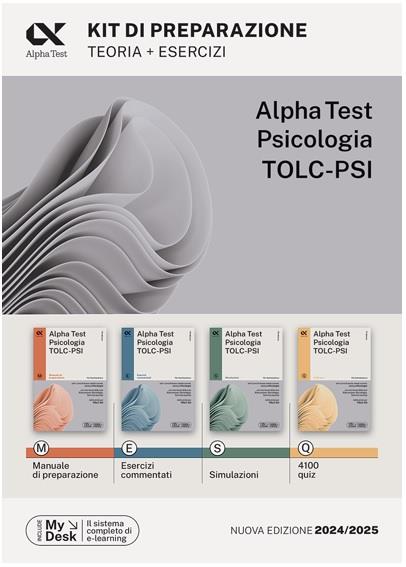 Alpha Test. Psicologia. TOLC-PSI. Kit di preparazione. Con MyDesk.: libro  di Paola Borgonovo