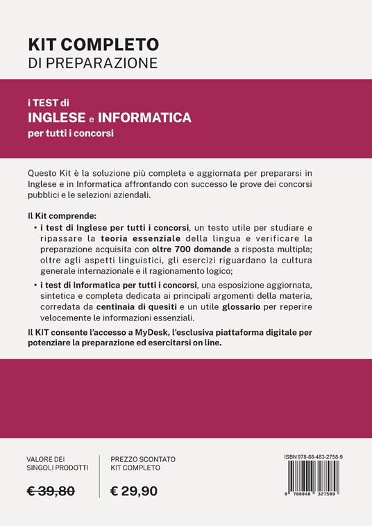 I test di inglese e informatica per tutti i concorsi. Kit completo di preparazione. Ediz. MyDesk. Con Contenuto digitale per download e accesso on line - 2