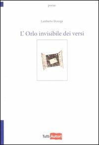 L' orlo invisibile dei versi - Lamberto Donegà - copertina