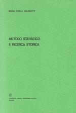 Metodo statistico e ricerca storica